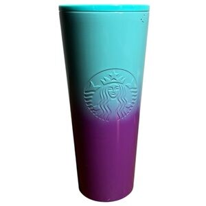 Starbucks 24 oz Ombre Teal/purple Stainless Steel Tumbler